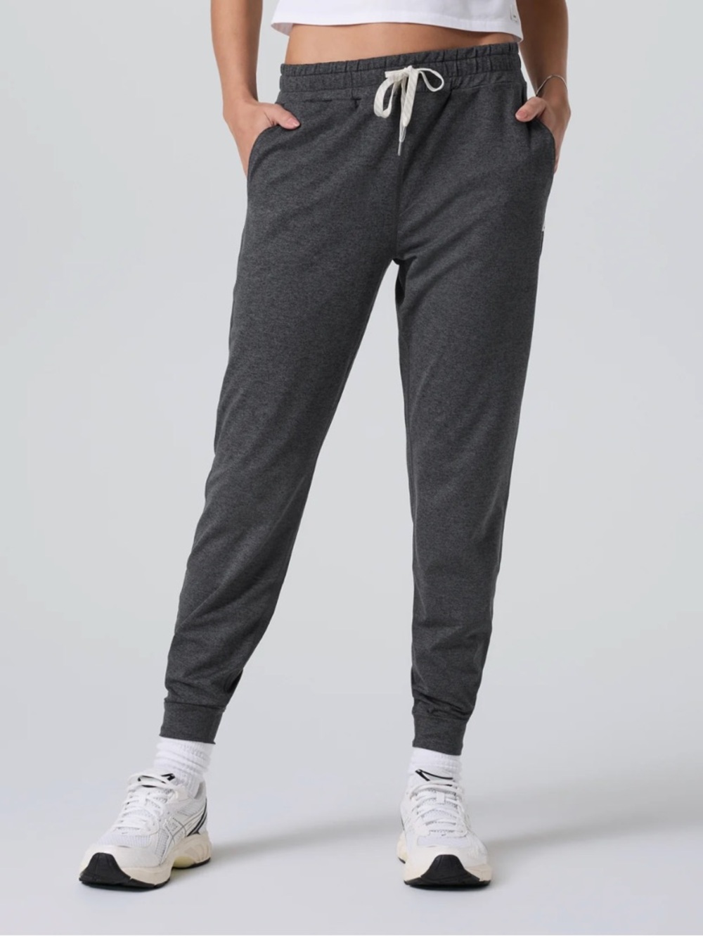 VUORI Charcoal Heather Performance Long Joggers